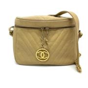 Chanel Vintage Pre-owned Laeder chanel-vskor Beige, Dam