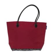 Burberry Vintage Pre-owned Nylon totevskor Red, Dam