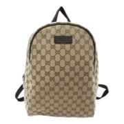 Gucci Vintage Pre-owned Canvas gucci-vskor Beige, Dam