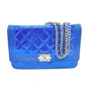 Chanel Vintage Pre-owned Laeder chanel-vskor Blue, Dam