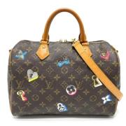 Louis Vuitton Vintage Pre-owned Tyg louis-vuitton-vskor Brown, Dam