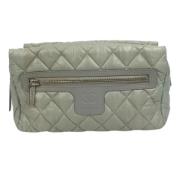 Chanel Vintage Pre-owned Tyg chanel-vskor Green, Dam