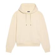 Jacquemus Beige Broderad Sweatshirt med Huva Beige, Herr