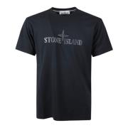 Stone Island Avslappnad Bomull T-shirt Blue, Herr