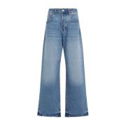 Jacquemus Blå Tabac Stora Jeans Blue, Dam