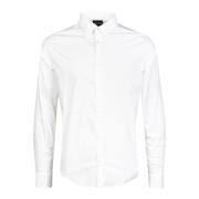 Emporio Armani Stretch skräddarsydd skjorta White, Herr