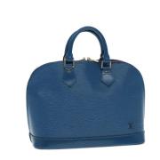 Louis Vuitton Vintage Pre-owned Laeder handvskor Blue, Dam