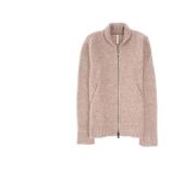 Giorgio Brato Stilren Zip Cardigan Beige, Herr