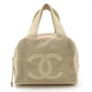 Chanel Vintage Pre-owned Laeder chanel-vskor Beige, Dam