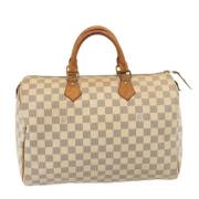 Louis Vuitton Vintage Pre-owned Canvas handvskor White, Dam