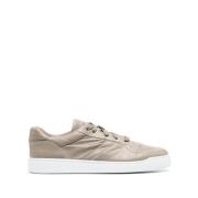 Doucal's Perforerade Lädersneakers Beige, Herr