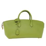 Louis Vuitton Vintage Pre-owned Laeder handvskor Green, Dam