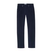 Frame Slim Borstad Twill Jeans Blue, Herr