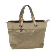 Chanel Vintage Pre-owned Laeder totevskor Beige, Dam