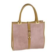 Gucci Vintage Pre-owned Mocka handvskor Pink, Dam