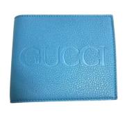 Gucci Vintage Pre-owned Laeder plnbcker Blue, Herr