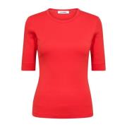 Co'Couture Röd GrannyCC Tee Flame T-Shirt Red, Dam