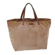 Gucci Vintage Pre-owned Canvas totevskor Beige, Dam