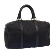 Celine Vintage Pre-owned Canvas handvskor Blue, Dam