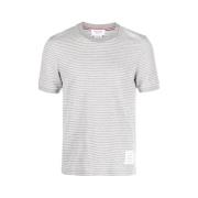 Thom Browne Casual Bomull T-shirt Gray, Herr