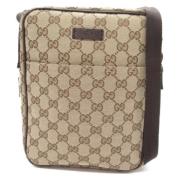 Gucci Vintage Pre-owned Canvas gucci-vskor Beige, Dam