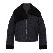 Emporio Armani Jacka med pälskant Black, Dam