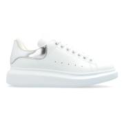 Alexander McQueen Vita Sneakers med Metallklack White, Dam