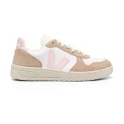 Veja Kromfri Läder Vita Sneakers Multicolor, Dam