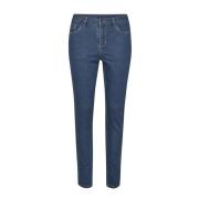 Kaffe Slim Fit Jeans i Medium Blue Washed Denim Blue, Dam