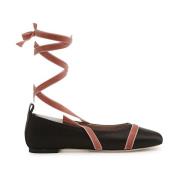 Malone Souliers Svarta Platta Skor Elegant Stil Black, Dam