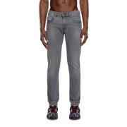 Diesel Slim-Fit Dragkedja Jeans 2019 Gray, Herr