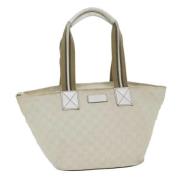 Gucci Vintage Pre-owned Canvas totevskor White, Dam