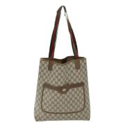 Gucci Vintage Pre-owned Laeder totevskor Beige, Dam