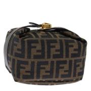 Fendi Vintage Pre-owned Canvas handvskor Brown, Dam