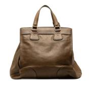 Celine Vintage Pre-owned Laeder handvskor Brown, Dam