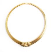 Dior Vintage Pre-owned Metall halsband Yellow, Dam