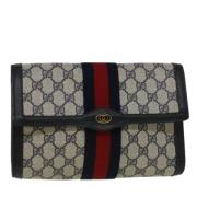 Gucci Vintage Pre-owned Canvas kuvertvskor Red, Dam