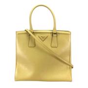 Prada Vintage Pre-owned Laeder prada-vskor Yellow, Dam