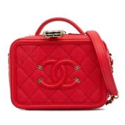 Chanel Vintage Pre-owned Laeder handvskor Red, Dam