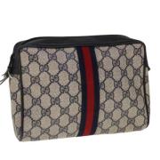 Gucci Vintage Pre-owned Laeder kuvertvskor Beige, Dam