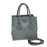 Prada Vintage Pre-owned Laeder handvskor Gray, Dam