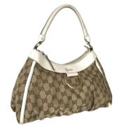 Gucci Vintage Pre-owned Canvas gucci-vskor Beige, Dam