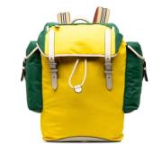 Burberry Vintage Pre-owned Canvas axelremsvskor Yellow, Dam