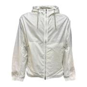 Emporio Armani Vit Logo Lettering Blouson Jacka White, Herr