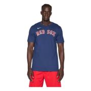 Nike Röd Sox Nfl T-shirt Blue, Herr