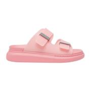 Alexander McQueen Rosa Hybrid Gummisandaler Pink, Dam