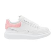 Alexander McQueen Vita Sneakers med Metallpanel White, Dam