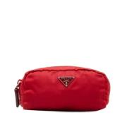 Prada Vintage Pre-owned Tyg prada-vskor Red, Dam