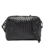 Bottega Veneta Vintage Pre-owned Laeder crossbodyvskor Black, Dam