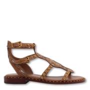 ASH Studded Flat Sandals Brown, Dam